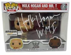Hogan's Beach Shop Hulk Hogan & Mr. T, Hulkamania 2 Pack,White Amazon Exclusive (51720) Signed Funko Pop