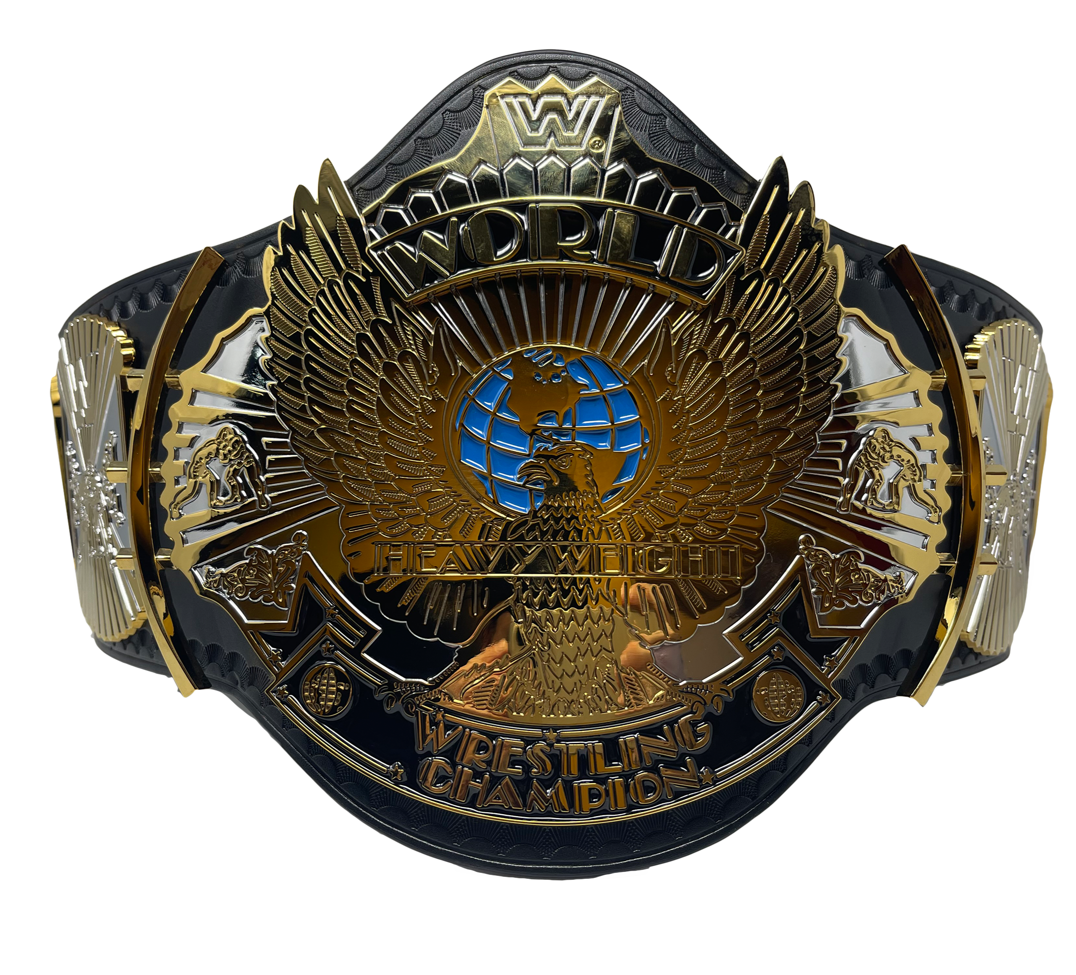 Hogan's Beach Shop WWE Winged Eagle Dual Plated Championship Replica Title Signed