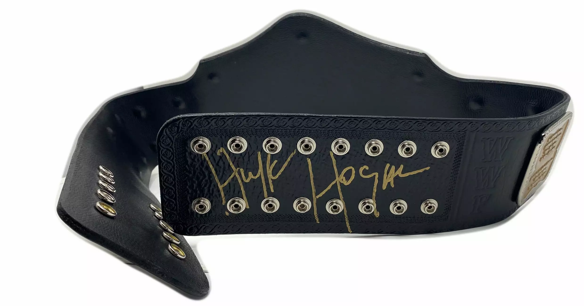 Hogan's Beach Shop 1985 WWF Belt W/ Coa Signed - Image 2