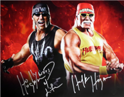 Hogan's Beach Shop Hollywood Face Off Poster Signed (2x Signature)