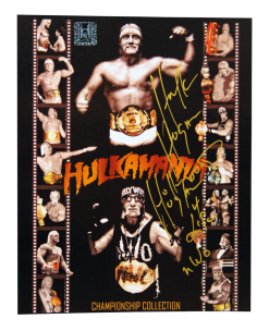 Hogan's Beach Shop Hulk Hogan Signed Gold Collection 8x10 Photo