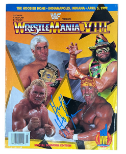 Hogan's Beach Shop WWF Wrestlemania VIII 8 Wrestling Magazine Program 1992 Autographed