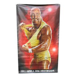 Hogan's Beach Shop April 6 2014 New Orleans Hulk Hogan WWE Autographed Poster