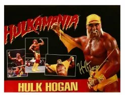 Hogan's Beach Shop Hulk Hogan Signed Collage Poster