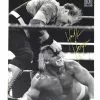 Hogan's Beach Shop Hulk Hogan Signed Sgt. Slaughter And Hogan Photo