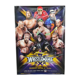 Hogan's Beach Shop Wrestlemania 30 Hulk Hogan Autographed Poster