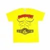 Hogan's Beach Shop Yellow Hulkamania Heavyweight Champion Shirt Kids