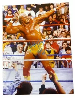 Hogan's Beach Shop Hulk Hogan Signed Bow & Arrow Poster