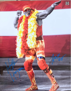 Hogan's Beach Shop Hulk Hogan Bow & Arrow Signed Poster 16X20