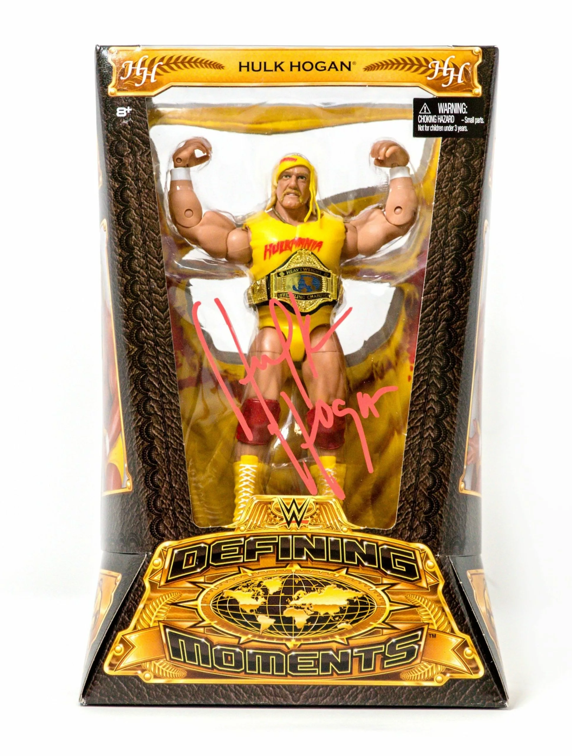Hogan's Beach Shop Hulk Hogan Signed Defining Moments WWE Action Figure